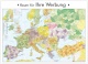 Straßen- und Postleitzahlenkarte Europa