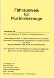 Fahrausweis für Flurförderzeuge