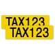 Taxi-Ordnungsnummer Folie innen + außen