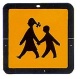 Klappbares Schulbus-Schild Premium