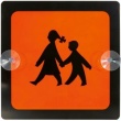 Schulbus-Schild mit Saugnäpfen