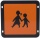 Schulbus-Schild starr
