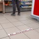 Bodenmarkierung Abstand halten