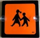 Schulbus-Schild mit Saugnäpfen